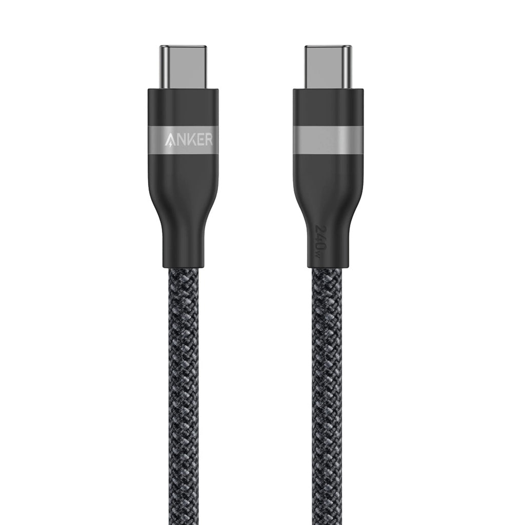 Kabel pro data a nabíjení USB-C - USB-C Anker, 240W, 0.9m, Černý A82E2H11
