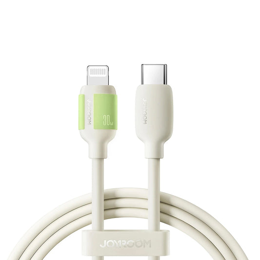 Datový a nabíjecí kabel USB-C - Lightning Joyroom S-A53, 30W, 2m, béžový
