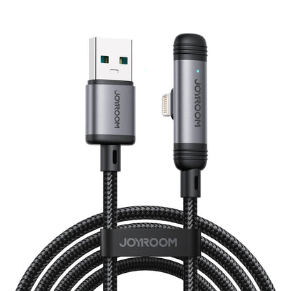 Datový a nabíjecí kabel USB-A - Lightning Joyroom S-A56 EnjoyX Angled, 18W, 1.2m, černý