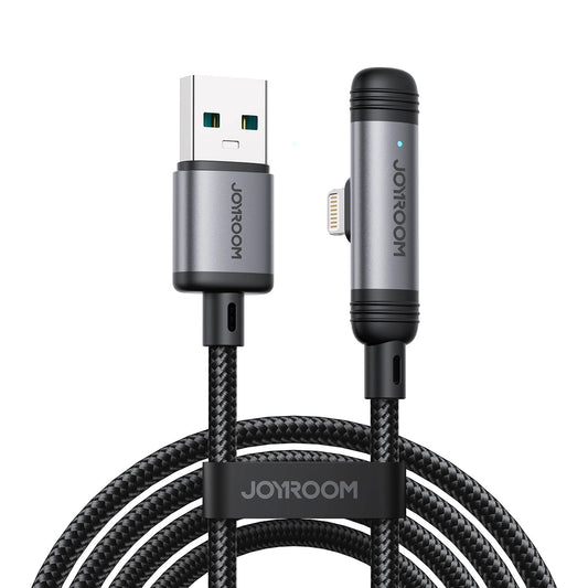 Datový a nabíjecí kabel USB-A - Lightning Joyroom S-A56 EnjoyX Angled, 18W, 1.2m, černý