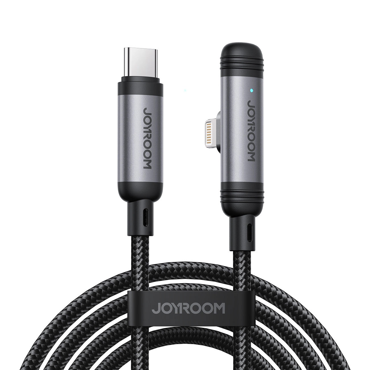 Datový a nabíjecí kabel USB-C - Lightning Joyroom S-A56 EnjoyX Angled, 30W, 1.2m, černý