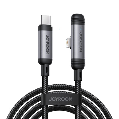 Datový a nabíjecí kabel USB-C - Lightning Joyroom S-A56 EnjoyX Angled, 30W, 1.2m, černý