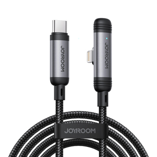 Datový a nabíjecí kabel USB-C - Lightning Joyroom S-A56 EnjoyX Angled, 30W, 1.2m, černý