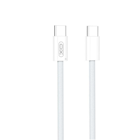 Datový a nabíjecí kabel USB-C - USB-C XO Design NB-Q260B, 60W, 1.5m, Bílý