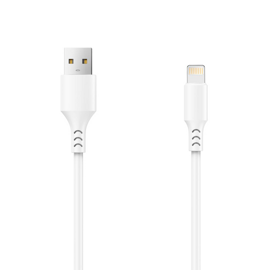 Kabel pro data a nabíjení USB-A - Lightning Setty, 18W, 1m, Bílý
