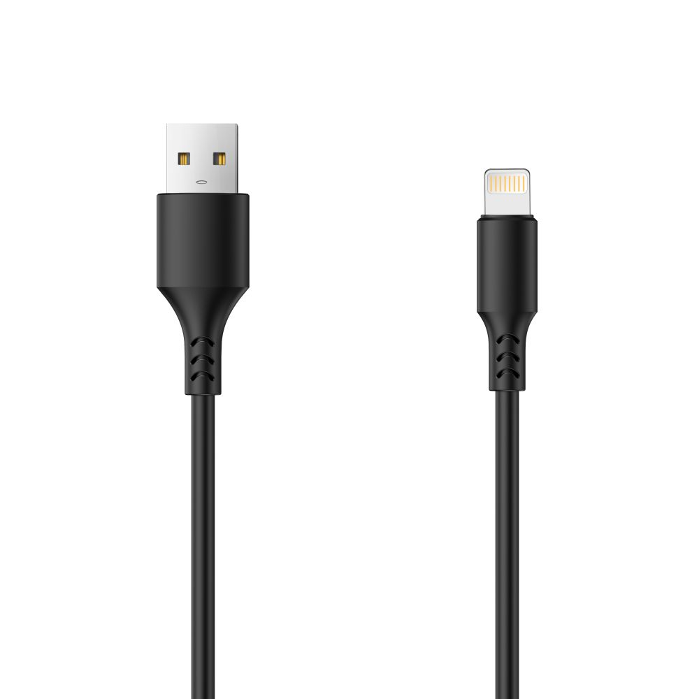 Datový a nabíjecí kabel USB-A - Lightning Setty, 18W, 1m, Černý