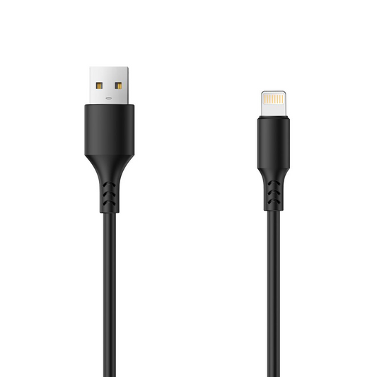 Datový a nabíjecí kabel USB-A - Lightning Setty, 18W, 1m, Černý