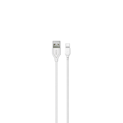 Datový a nabíjecí kabel USB-A - USB-C XO Design NB103, 18W, 1m, Bílý