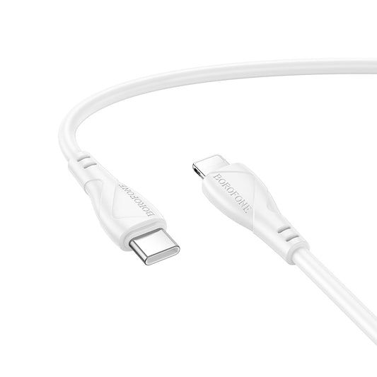 Kabel pro data a nabíjení USB-C - USB-C Borofone BX121 Energy, 60W, 1m, Bílý