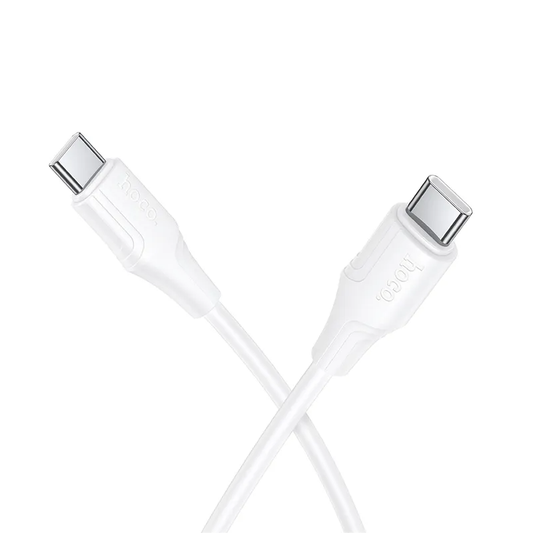 Datový a nabíjecí kabel USB-C - USB-C HOCO X124, 60W, 1m, Bílý