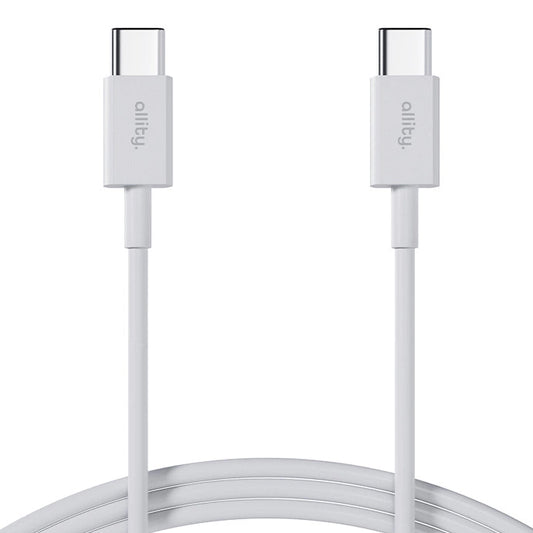 Kabel pro data a nabíjení USB-C - USB-C Allity. AUC-03, 100W, 1m, Bílá