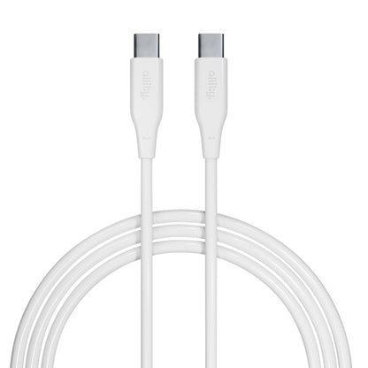Kabel pro data a nabíjení USB-C - USB-C Allity. AUC-02, 100W, 2m, Bílá
