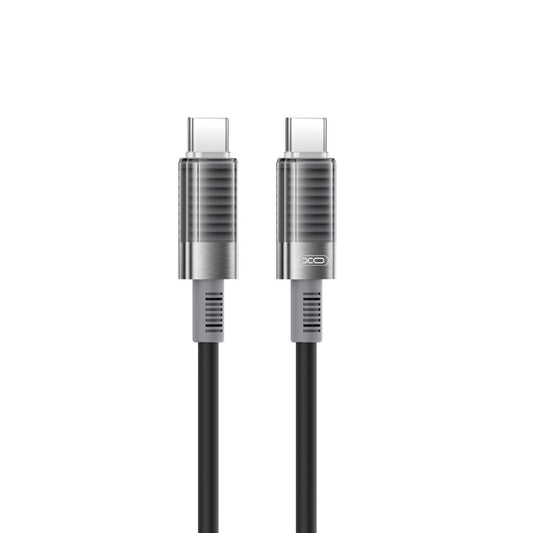Datový a nabíjecí kabel USB-C - USB-C XO Design NB-Q282B, 60W, 1m, Černý