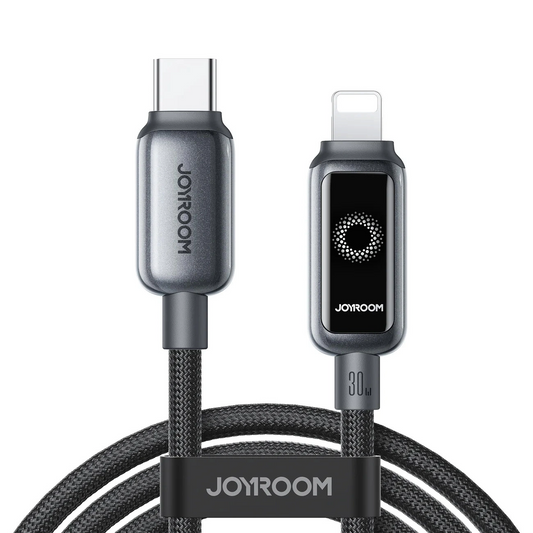 Kabel pro data a nabíjení USB-C - Lightning Joyroom S-A55 StarFlight Display, 30W, 1.2m, černý