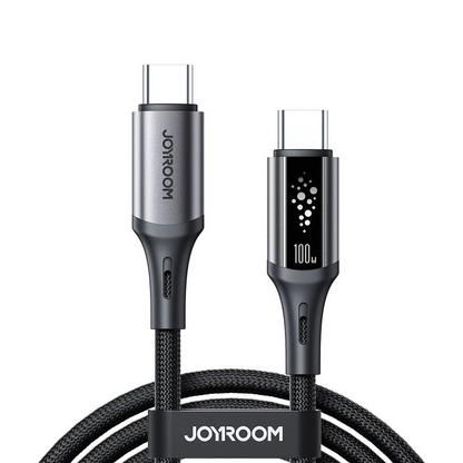 Datový a nabíjecí kabel USB-C - USB-C Joyroom S-A60 StarTalk, 100W, 1.2m, černý