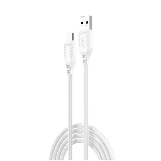 Datový a nabíjecí kabel USB-A - USB-C XO Design NB235, 18W, 1m, Bílý