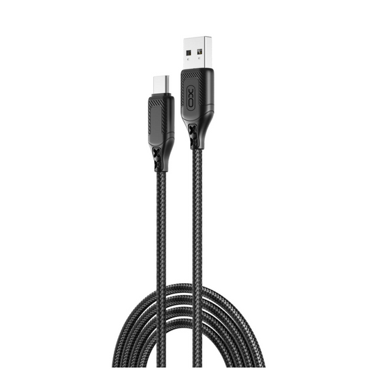 Datový a nabíjecí kabel USB-A - USB-C XO Design NB235, 18W, 1m, černý