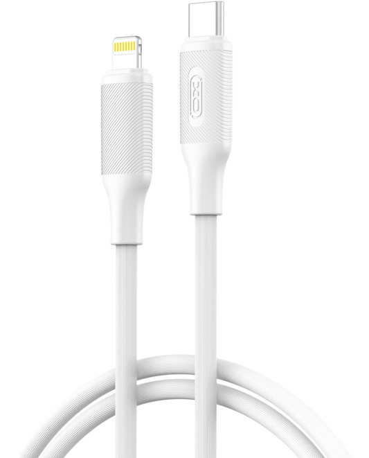 Datový a nabíjecí kabel USB-C - Lightning XO Design NB-Q265A, 27W, 1m, Bílý