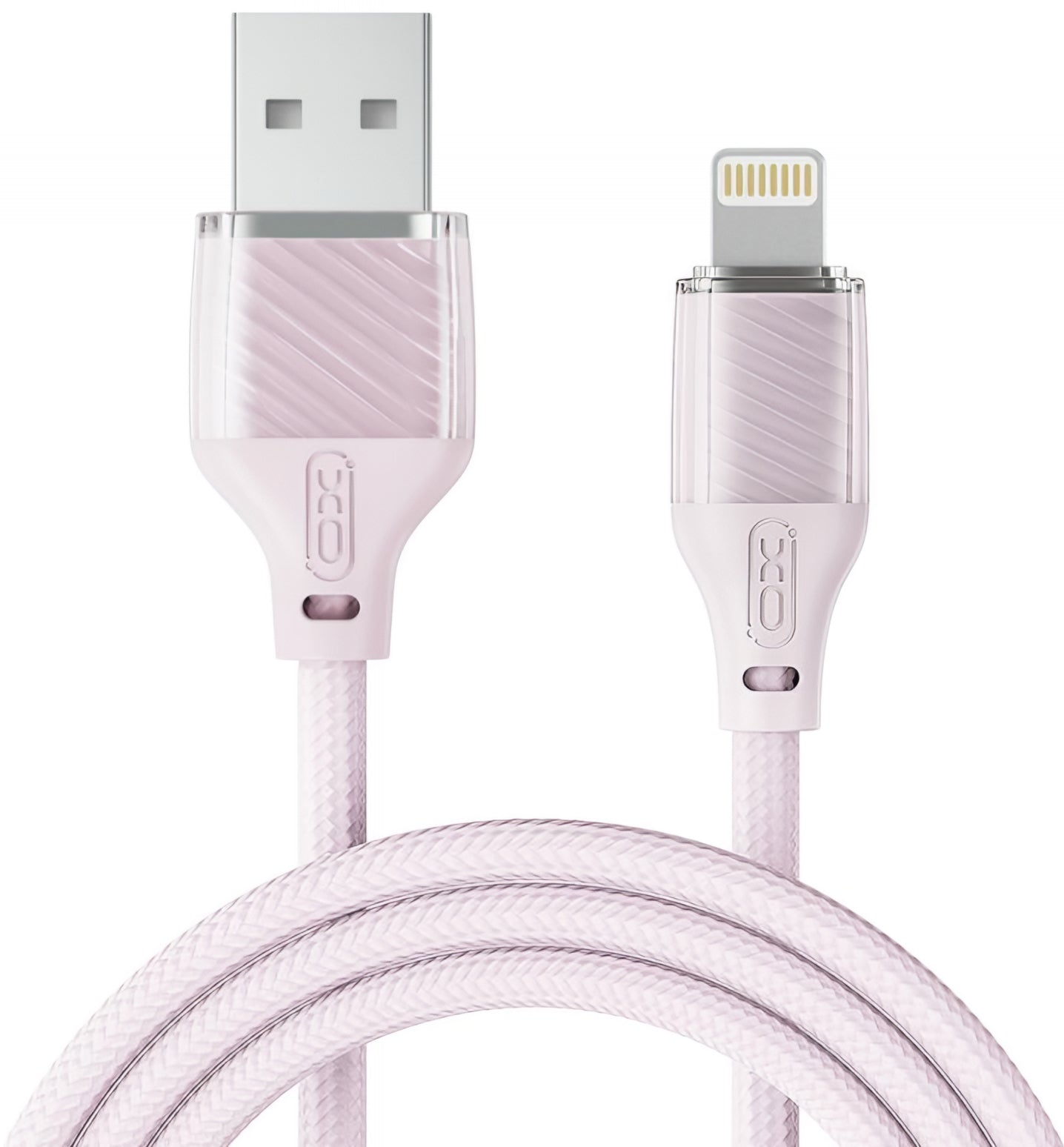 Datový a nabíjecí kabel USB-A - Lightning XO Design NB291, 18W, 1m, Růžový