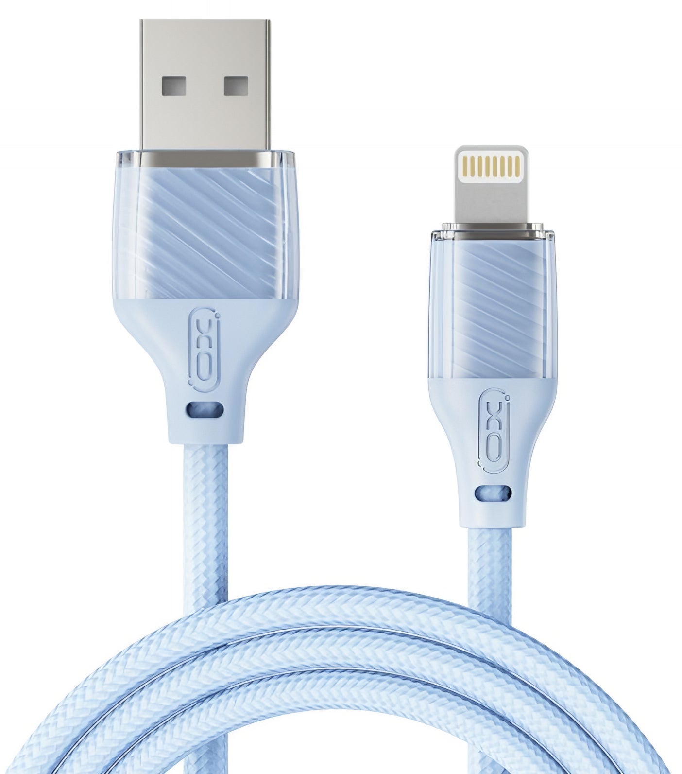 Datový a nabíjecí kabel USB-A - Lightning XO Design NB291, 18W, 1m, Modrý