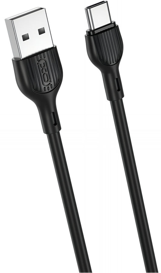 Datový a nabíjecí kabel USB-A - USB-C XO Design NB200, 10W, 1m, černý