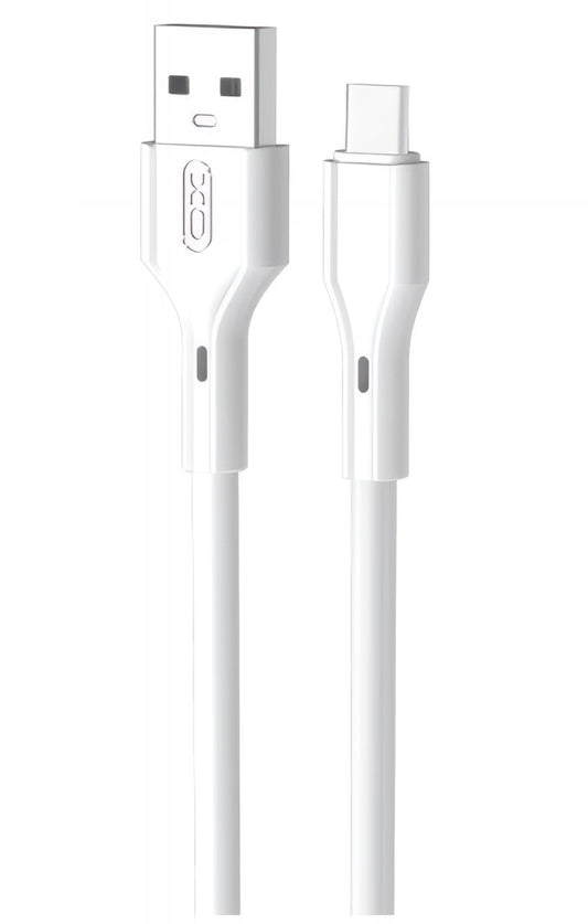 Datový a nabíjecí kabel USB-A - USB-C XO Design NB230, 18W, 1m, Bílý