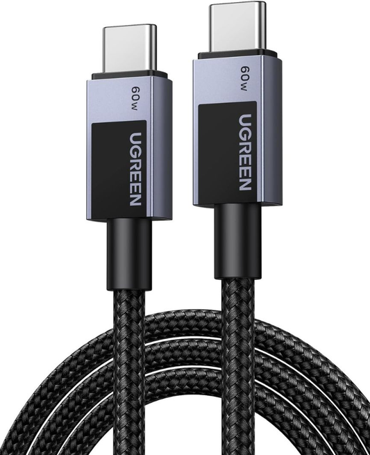 Kabel pro data a nabíjení USB-C - USB-C UGREEN L524, 60W, 2m, šedý