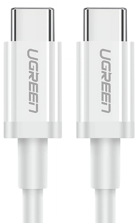 Kabel pro data a nabíjení USB-C - USB-C UGREEN US264, 60W, 0.5m, bílý