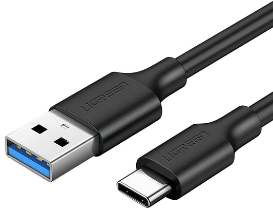 Datový a nabíjecí kabel USB-A - USB-C UGREEN US184, 18W, 0.5m, černý