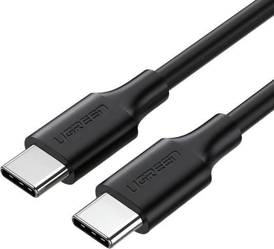 Datový a nabíjecí kabel USB-C - USB-C UGREEN US286, 60W, 3m, černý