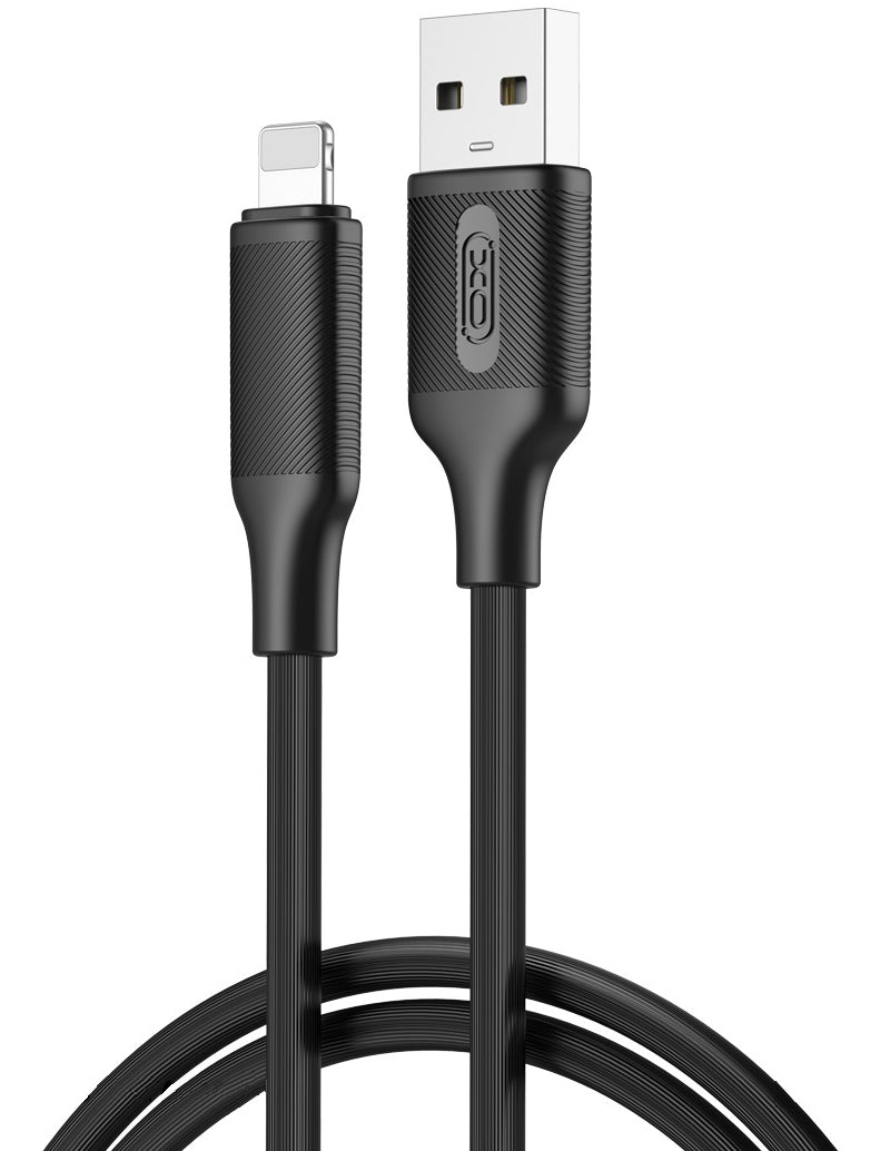 Datový a nabíjecí kabel USB-A - Lightning XO Design NB265, 18W, 1m, Černý