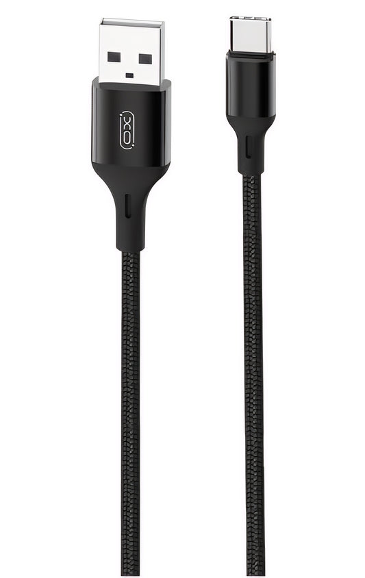 Datový a nabíjecí kabel USB-A - USB-C XO Design NB143, 18W, 2m, Černý