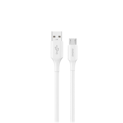Datový a nabíjecí kabel USB-A - microUSB Dudao L2SM, 18W, 1.2m, Bílý