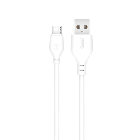Datový a nabíjecí kabel USB-A - microUSB XO Design NB103, 18W, 1m, Bílý