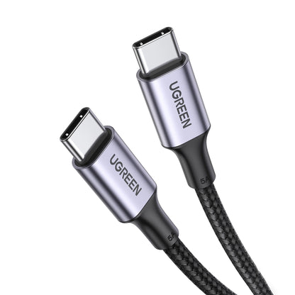 Datový a nabíjecí kabel USB-C - USB-C UGREEN US316, 100W, 0.5m, šedý