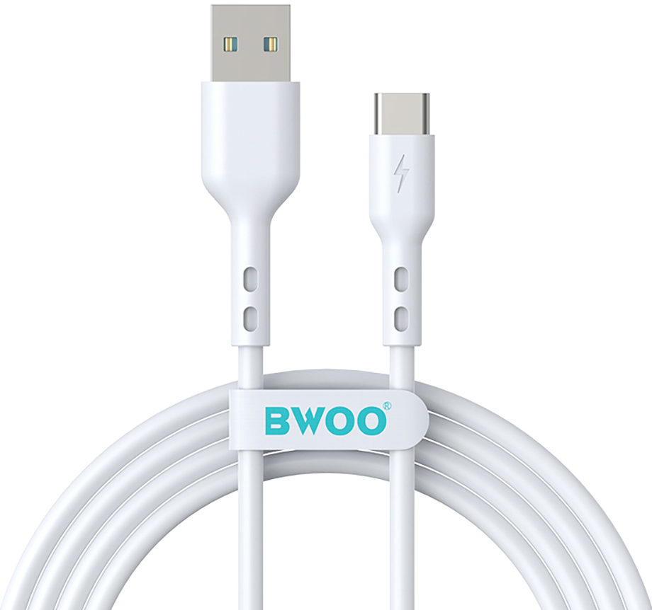 Datový a nabíjecí kabel USB-A - USB-C BWOO X172C, 60W, 1m, Bílý
