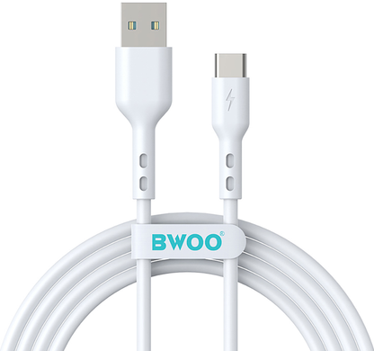 Datový a nabíjecí kabel USB-A - USB-C BWOO X172C, 60W, 1m, Bílý