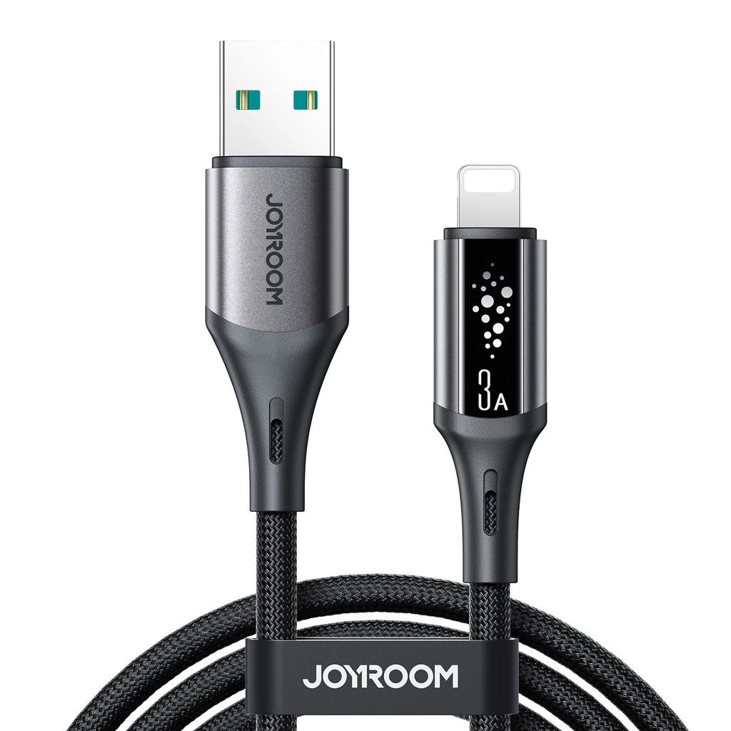 Datový a nabíjecí kabel USB-A - Lightning Joyroom S-A60 StarTalk, 18W, 1.2m, černý