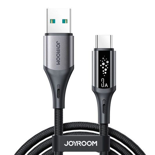 Datový a nabíjecí kabel USB-A - USB-C Joyroom S-A60 StarTalk, 18W, 1.2m, černý