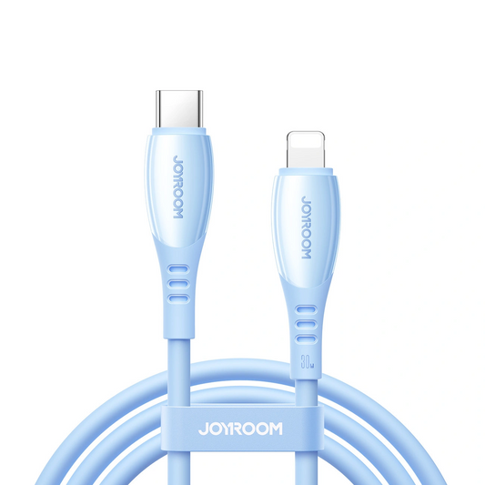 Datový a nabíjecí kabel USB-C - Lightning Joyroom S-A59 Vibrant, 30W, 1.2m, Modrý