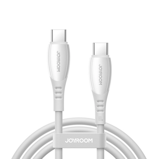 Datový a nabíjecí kabel USB-C - USB-C Joyroom S-A59 Vibrant, 60W, 1.2m, Bílý