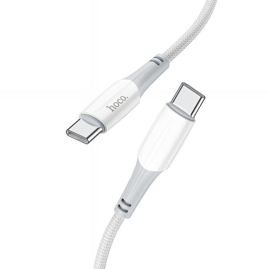 Datový a nabíjecí kabel USB-C - USB-C HOCO X70, 60W, 1m, Bílý