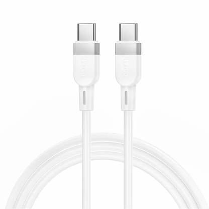 Kabel pro data a nabíjení USB-C - USB-C HOCO X109, 60W, 1m, bílý