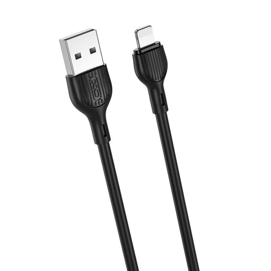 Datový a nabíjecí kabel USB-A - Lightning XO Design NB200, 10W, 2m, černý