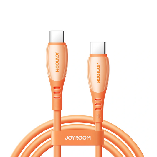 Datový a nabíjecí kabel USB-C - USB-C Joyroom S-A59 Vibrant, 60W, 1.2m, Oranžový