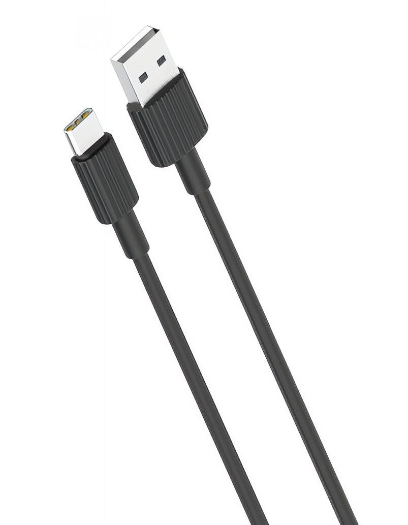 Datový a nabíjecí kabel USB-A - USB-C XO Design NB156, 18W, 1m, Černý