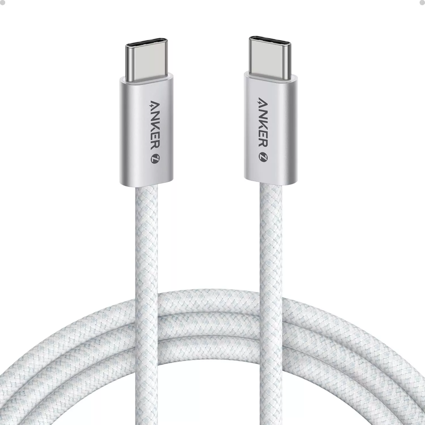Datový a nabíjecí kabel USB-C - USB-C Anker Zolo, 240W, 1.8m, Bílý A8060H22