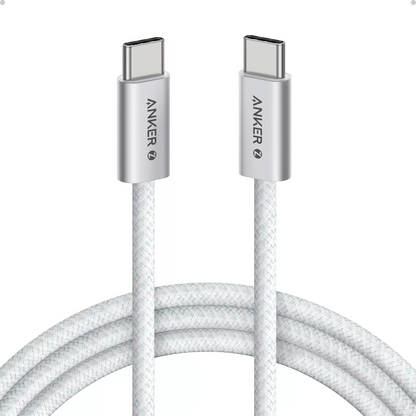 Datový a nabíjecí kabel USB-C - USB-C Anker Zolo, 240W, 1.8m, Bílý A8060H22