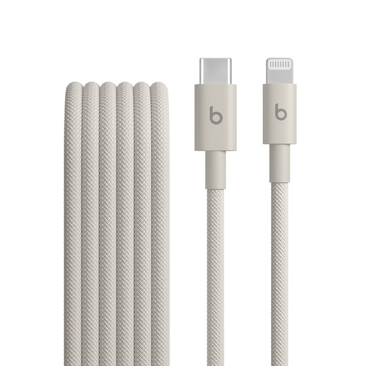 Datový a nabíjecí kabel USB-C - Lightning Beats, 1,5 m, béžový MDGL4ZM/A