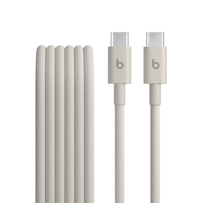 Kabel pro data a nabíjení USB-C - USB-C Beats, 1,5 m, béžový MDGD4ZM/A